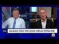Gilead ceo on 2024 drug pipeline expect results from around two dozen clinical trials
