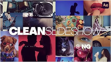 Clean Slideshow ( After Effects Template ) ★ AE Templates