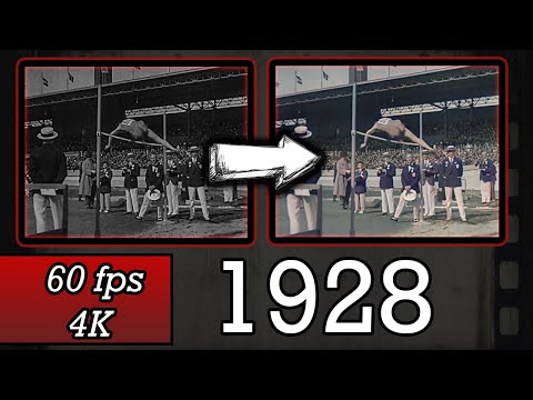 NEW historic footage 1928 Olympic Games part 2 [Colorized 4k 50fps]