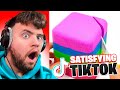 Reacting to viral satisfying tik toks