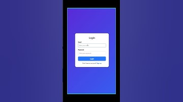 Modern Login & Signup Form in HTML & CSS #shorts | Frontend Project for Beginners #shorts