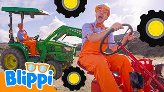Farmer Blippi Drives A Tractor!🚜 | Blippi Songs 🎶| Educational Songs For Kids