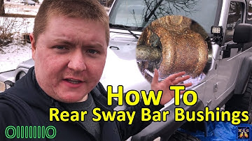 How To Replace Rear Sway Bar Bushings | Jeep Wrangler Rubicon