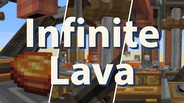 Almost Infinite Lava Using the Minecraft Create Mod