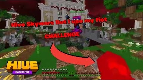 Hive skywars but I only use fist