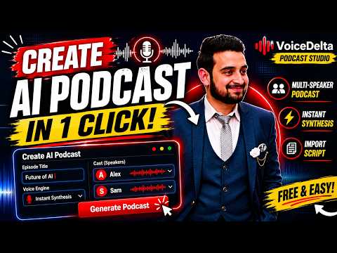 Create AI Podcasts in 1 Click (FREE) | Multi-Speaker AI Podcast Generator
