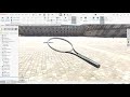 SOLIDWORKS Surface Modeling - Badminton Tennis Racket #solidworks #cncsoftware #art#cad#automobile