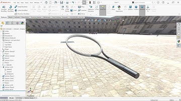 SOLIDWORKS Surface Modeling - Badminton Tennis Racket #solidworks #cncsoftware #art#cad#automobile