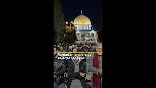 Download Lagu Prayers at Al-Aqsa Mosque after first day of Ramadan | #AJshorts MP3 Download Lagu Prayers at Al-Aqsa Mosque after first day of Ramadan | #AJshorts MP3