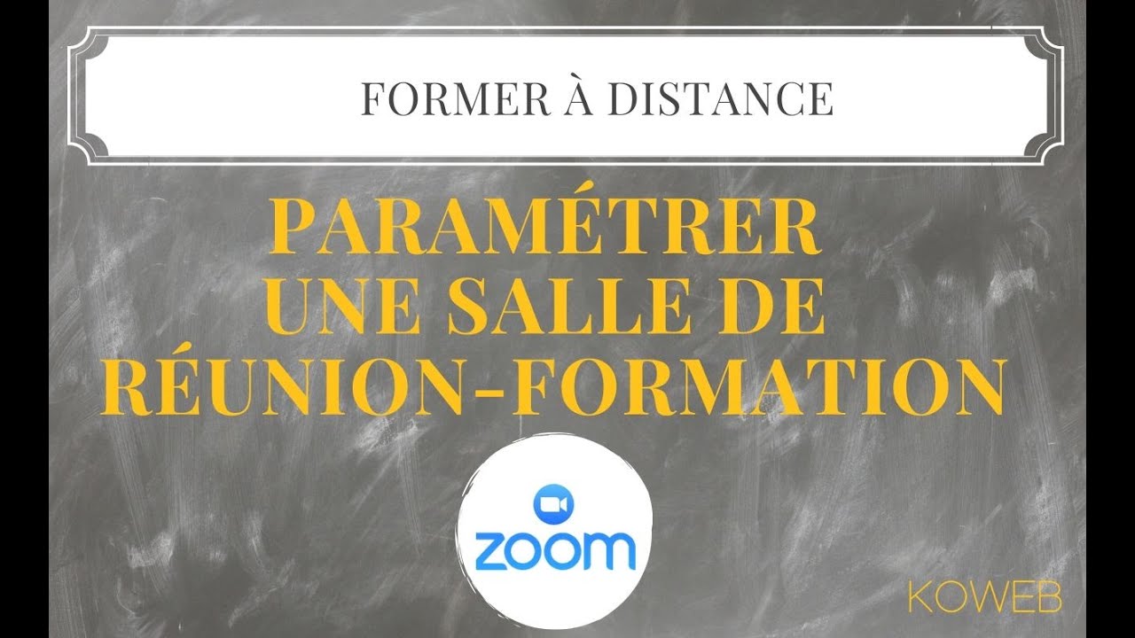Créer une salle de réunion Zoom pour une formation