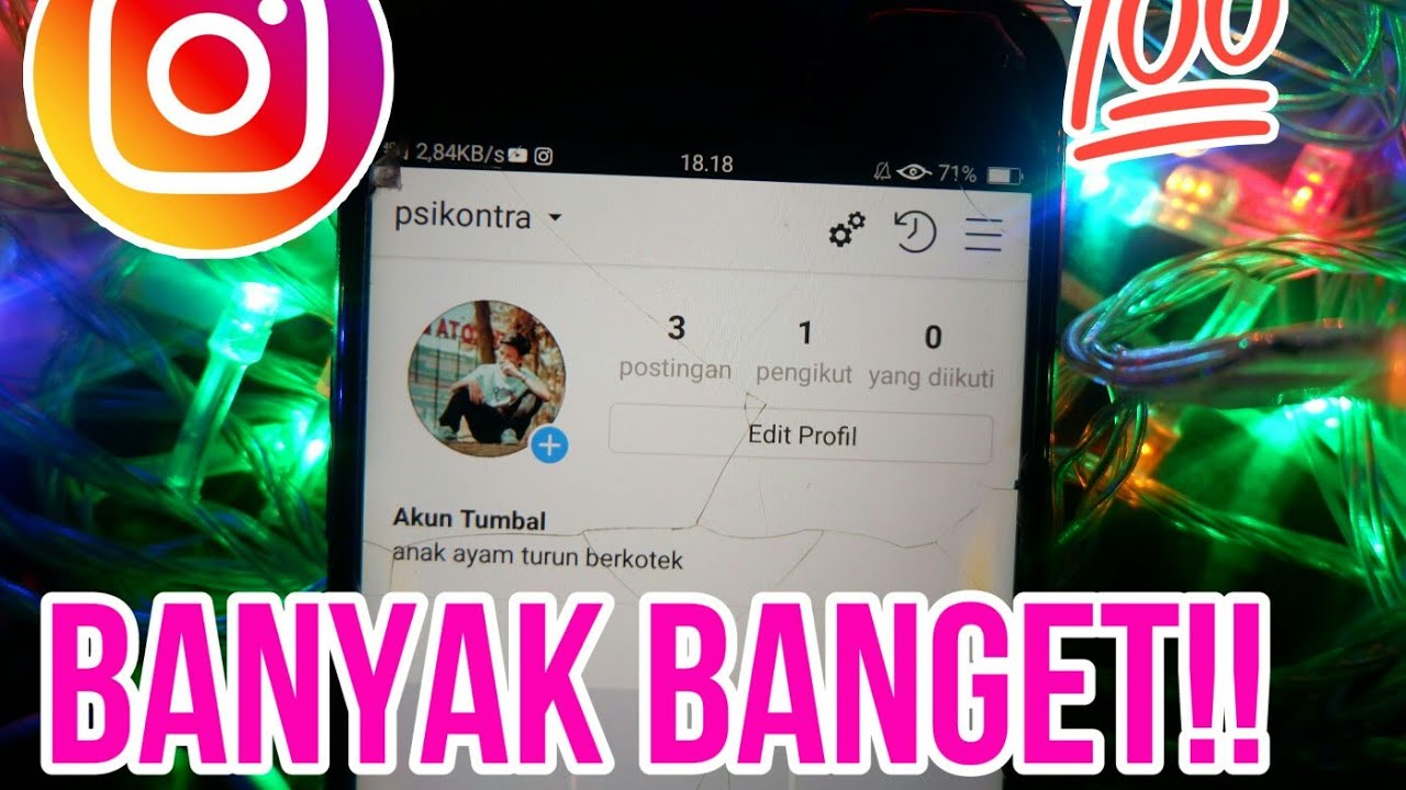 CARA MEMBUAT AKUN TUMBAL INSTAGRAM SAMPAI RATUSAN 