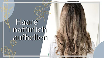 Wie bekommt man braune Haare heller ohne färben?