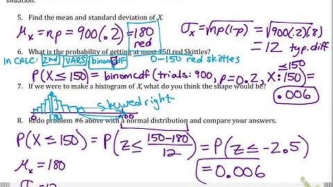 6.3C - Binomial Approximation to Normal Distribution