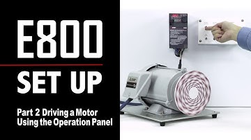 FR E800 Set Up Part 2: Driving a Motor Using the Operation Panel