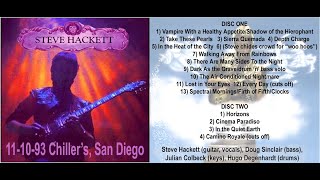 Steve Hackett 11-10-93 Chillers San Diego PT 2 UNRELEASED
