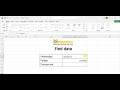 How to find date according to day in excel 2024 | Date Finder in excel | Advance Excel formulas