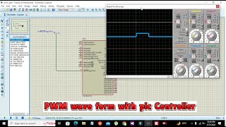 how to make a simulation of pwm waveform with pic microcontroller in proteus using micro c