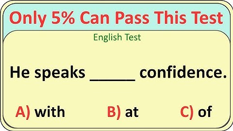 English Grammar Test 🎓 | E 4 English | Only 5% Can Pass This Test! Are You One of Them? 