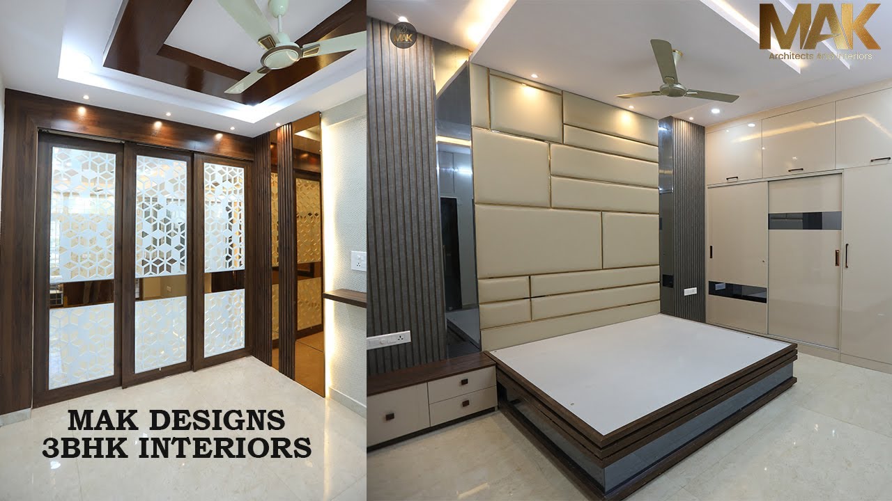 CONTEMPORARY 3BHK INTERIORS HYDERABAD MAK DESIGNS SLIDING PARTITION