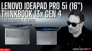 2024 Lenovo IdeaPad Pro 5i & ThinkBook 13x Gen 4 - Live Unboxing & Testing