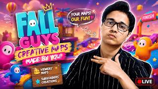 🎮 Playing YOUR Fall Guys Creative Maps LIVE! 💥