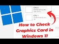 How to Check Graphics Card in Windows 11