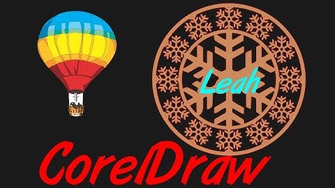 Corel Draw Tips & Tricks SnowFlake with a name and Snowflakes all around
