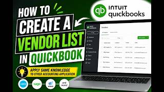 QuickBooks Vendor List Tutorial for Beginners | Easy Setup Guide