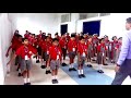 Scout claps by Symbolic International School students.