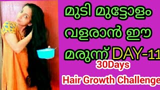 Geethu's 30Days Hair Growth Challenge DAY -11