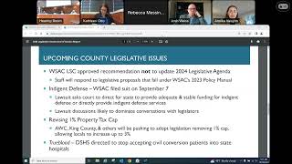 October 18, 2023 Clark County Council Work Session: 2024 Legislative Priorities