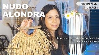 CURSO DE MACRAMÉ: 2 tapiz en macramé súper fácil, con un sólo el ...