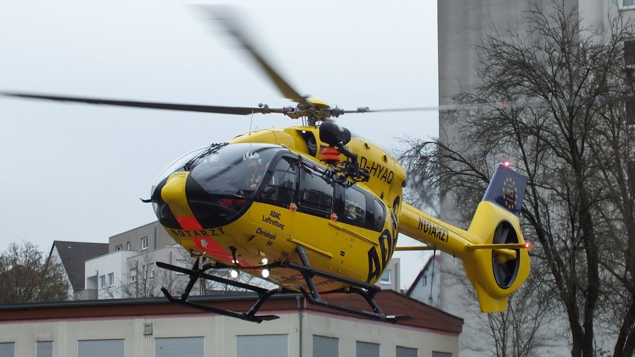 Christoph 66 mit Verabschiedung vom TC-HEMS an Völklinger Klinik 