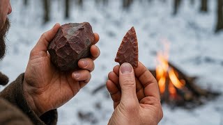Jasper Flintknapping for Beginners – Real Stone, Real Winter Conditions