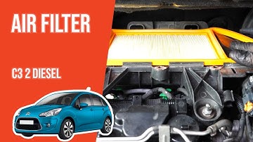 How to replace the air filter C3 mk2 1.4 HDI 💨