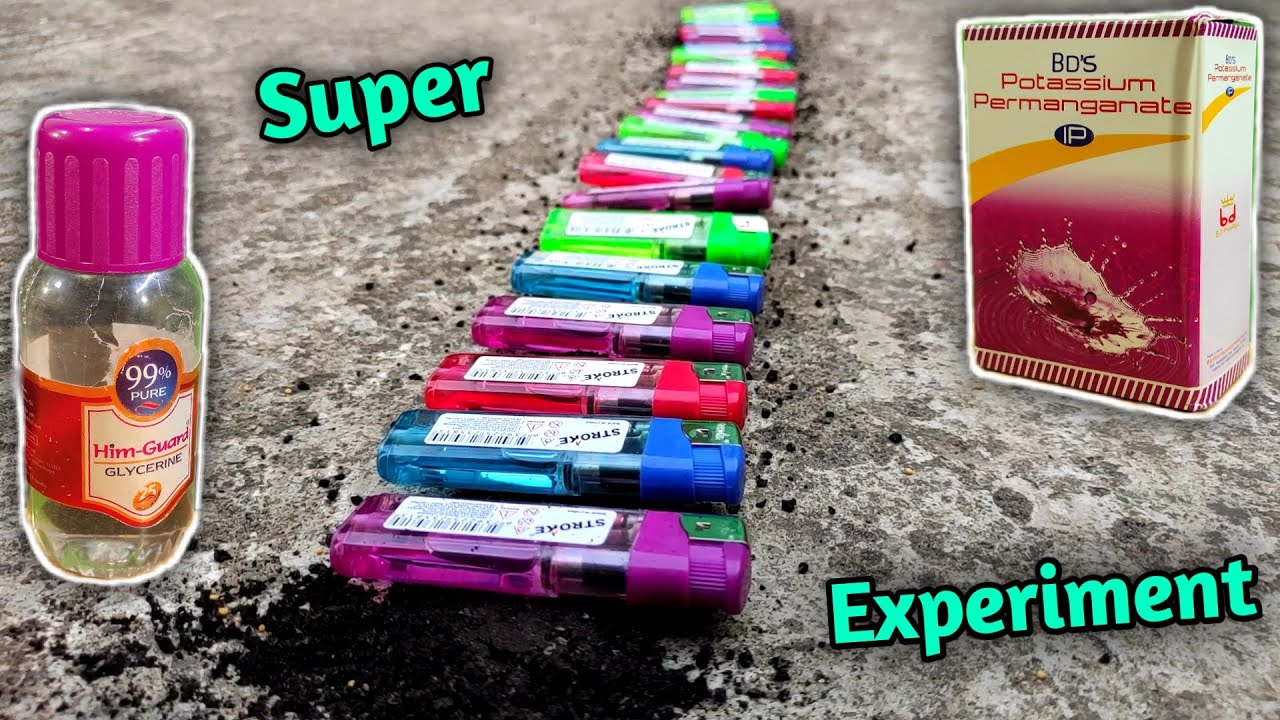 Winter glycerine vs potassium permanganate vs lighter super