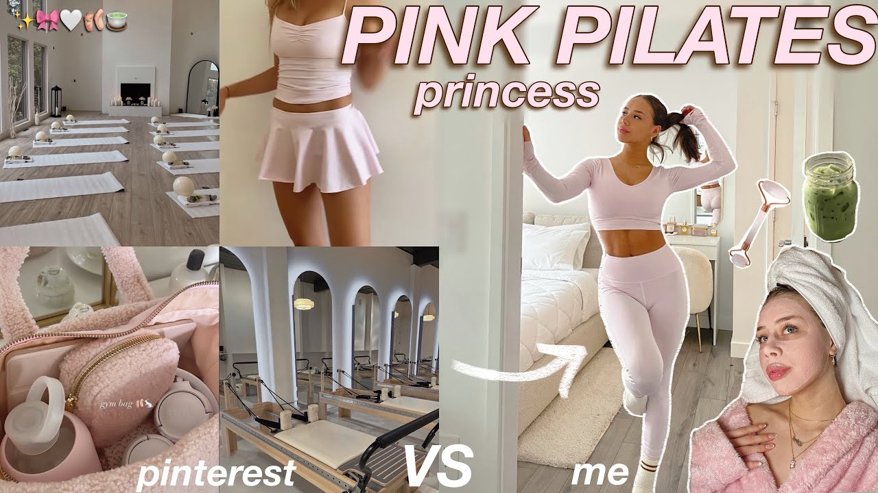 LIVING LIKE A PINK PILATES PRINCESS FOR THE DAY 🎀aesthetic self care,  pilates classes, & wellness 