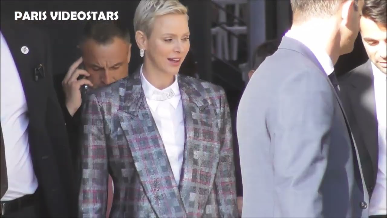 Paris, France. 04th Oct, 2022. Princess Charlene of Monaco (L) and