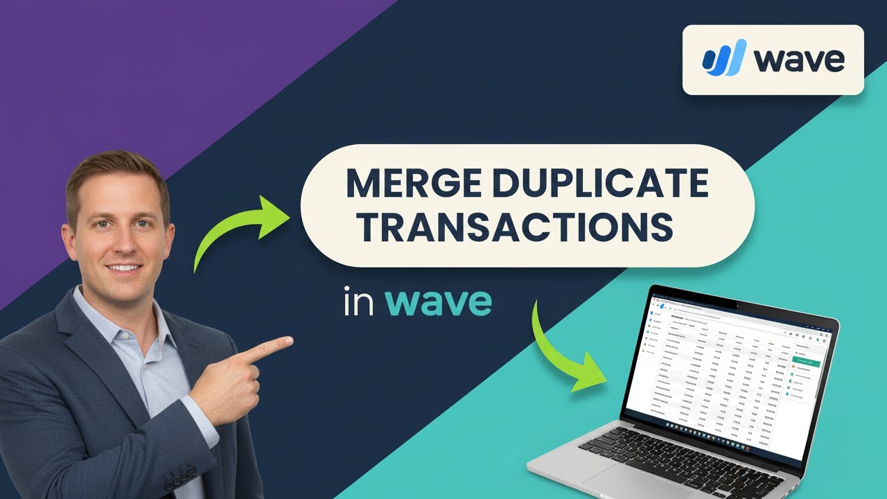 How To MERGE DUPLICATE TRANSACTIONS in Wave (Step by Step) - YouTube