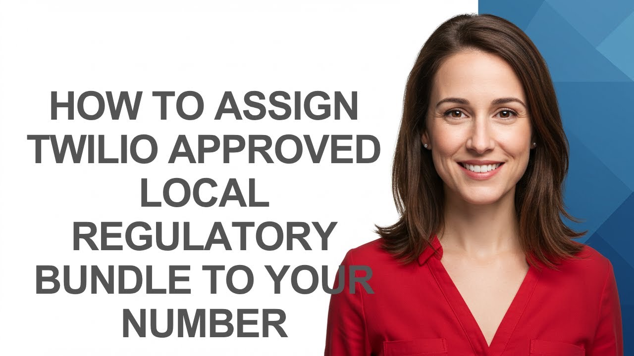 How to Assign Twilio Approved Local Regulatory Bundle to Your Number - AshleyHowTo