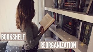 BOOKSHELF REORGANIZATION { I got a new bookshelf! }