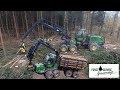 Harvester John Deere 1270 E | Forwarder John Deere 810 E | Forstservice | Holz | Bader & Gadermaier