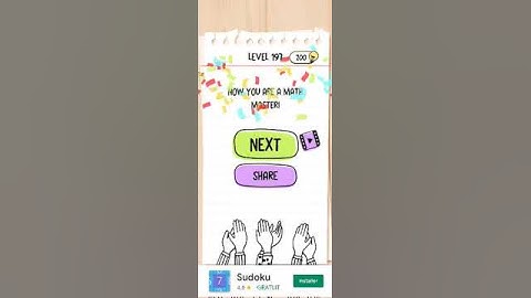 level 197 complete the equation correctly  -brain test-