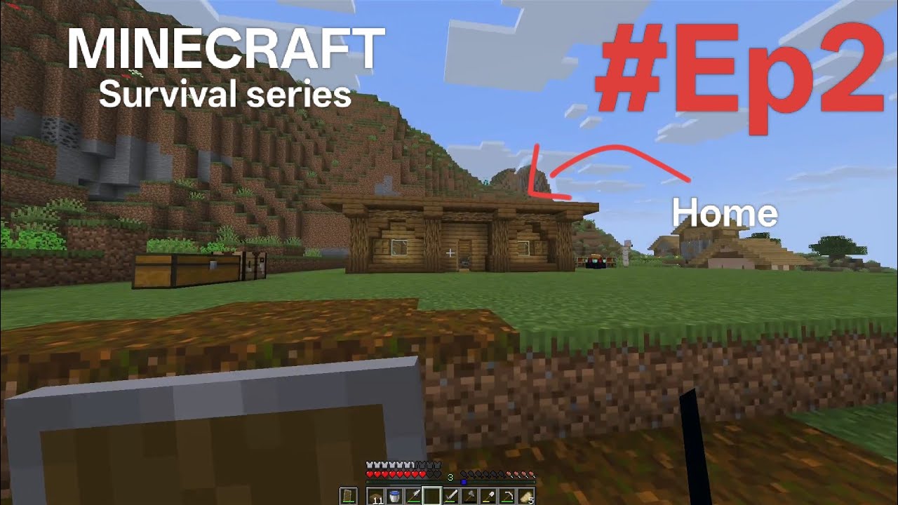 Minecraft Survival Series Ep2 funny video! - YouTube