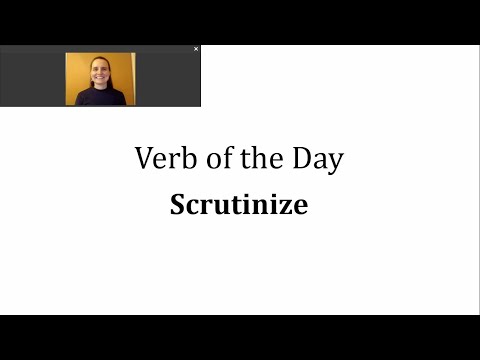 Video: Hvordan vil du bruge granske i en sætning?