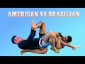 Brazilian Black Belt faces American Black Belt INTENSE no gi jiu jitsu - Who Wins?