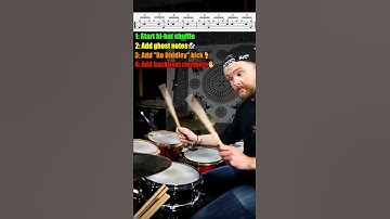 Thumbnail of Quick drum lesson of Rosanna shuffle | Drum groove lessons #drums #toto