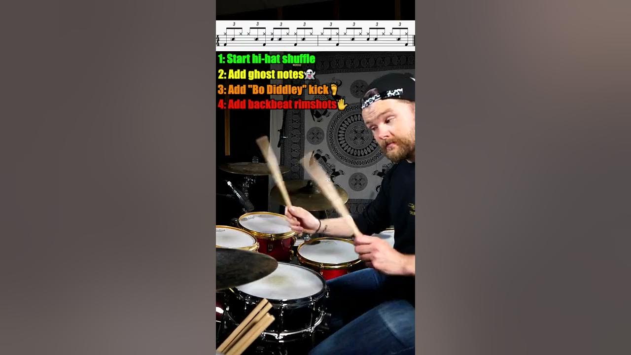 Quick drum lesson of Rosanna shuffle | Drum groove lessons #drums #toto