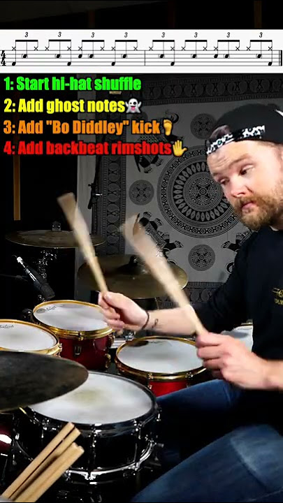 Quick drum lesson of Rosanna shuffle | Drum groove lessons #drums #toto