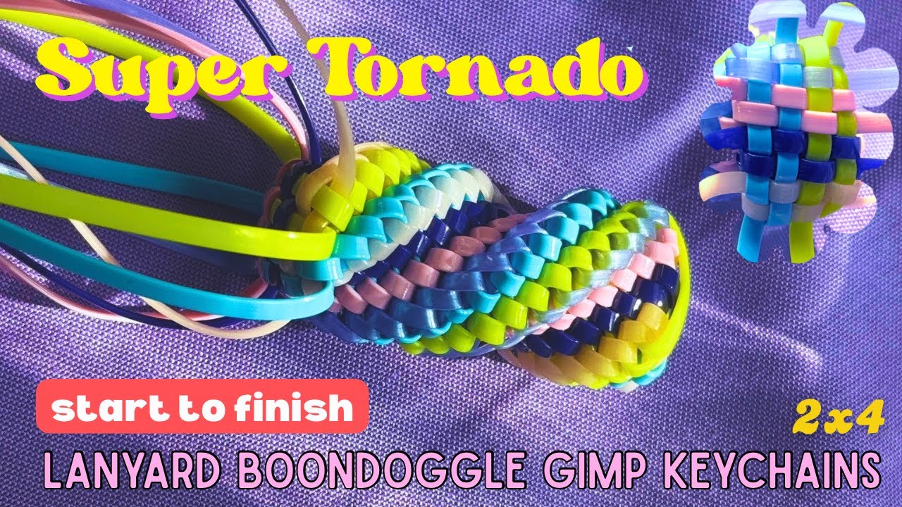 How to Start The Super Tornado Gimp Stitch Keychain - YouTube
